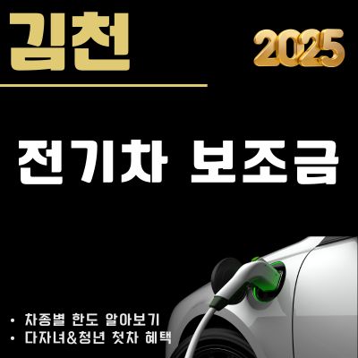 썸네일_2025년 김천 전기차 보조금 신청가이드 (테슬라 모델y, 모델3, EV4, 아이오닉5)