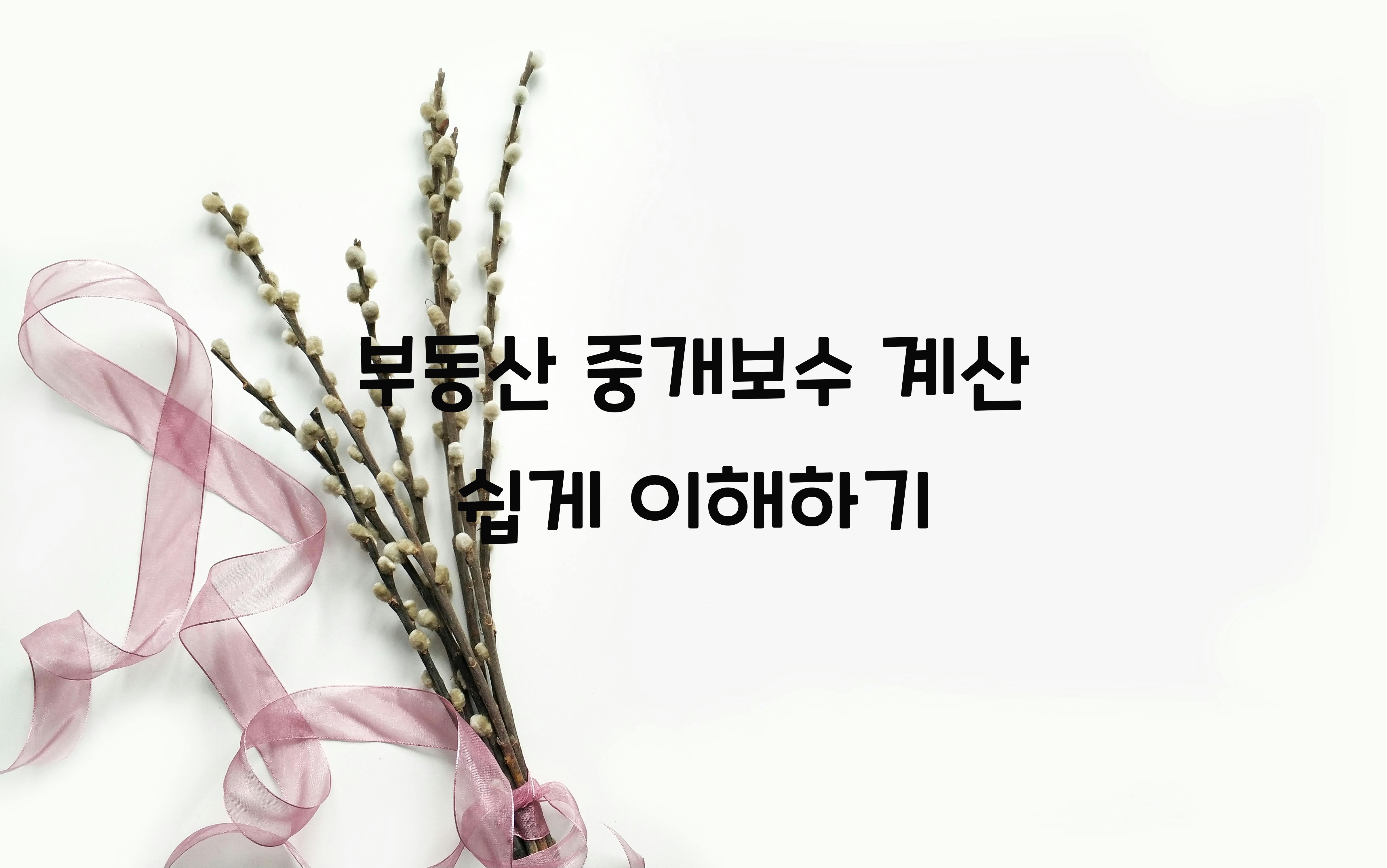 부동산 중개보수 계산