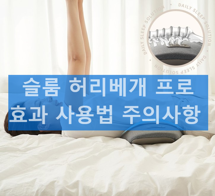 슬룸 허리베개 프로 효과 효능 사용방법 가격 부작용