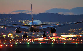2025오사카벚꽃여행-이타미공항(ITM)-착륙야경