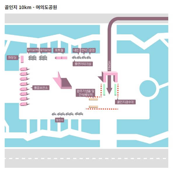 2024 서울 하프마라톤 도착지 10km코스