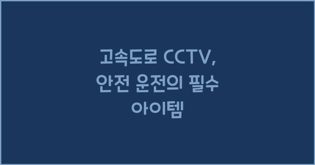 고속도로 cctv