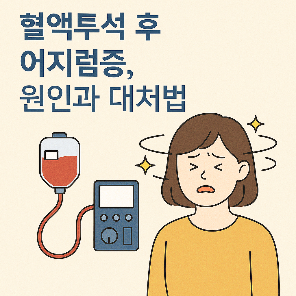 혈액투석 후 어지럼증, 원인과 대처법