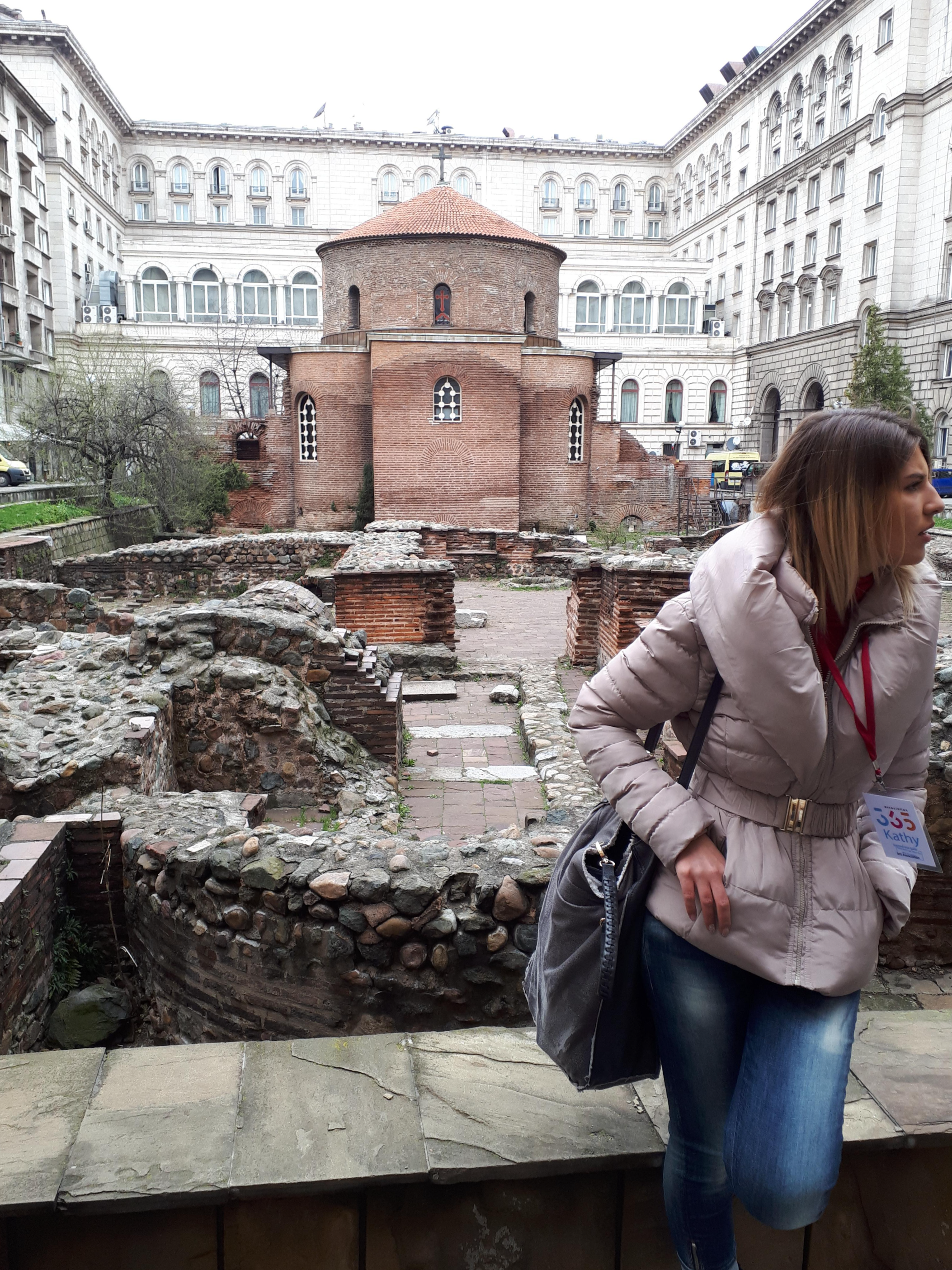 불가리아 소피아 교회와 세르디카 유적지 일부