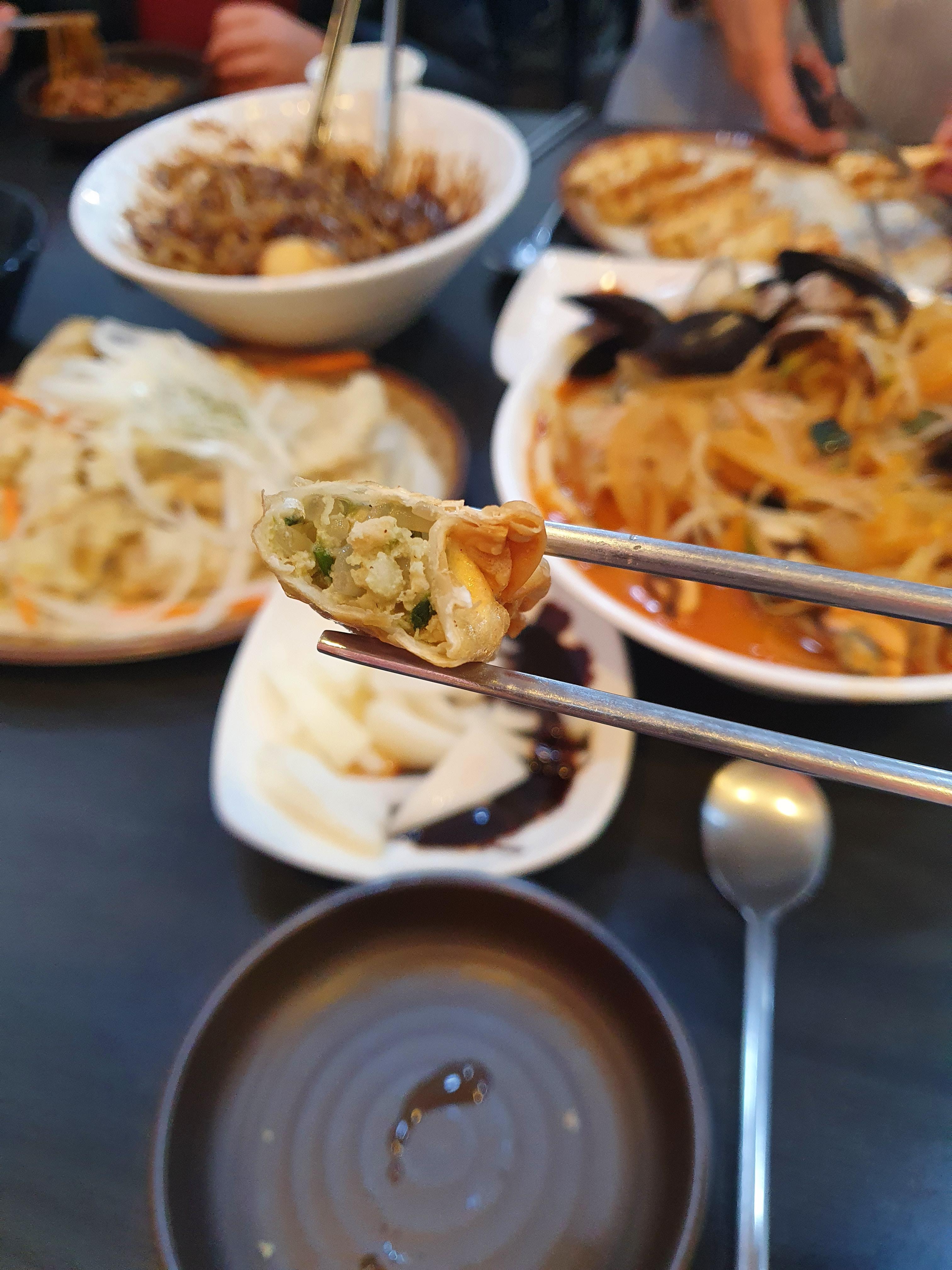 도안동 맛집 백손짬뽕 군만두 소 비주얼