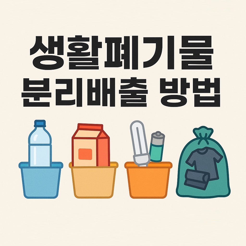 생활폐기물 분리배출 방법