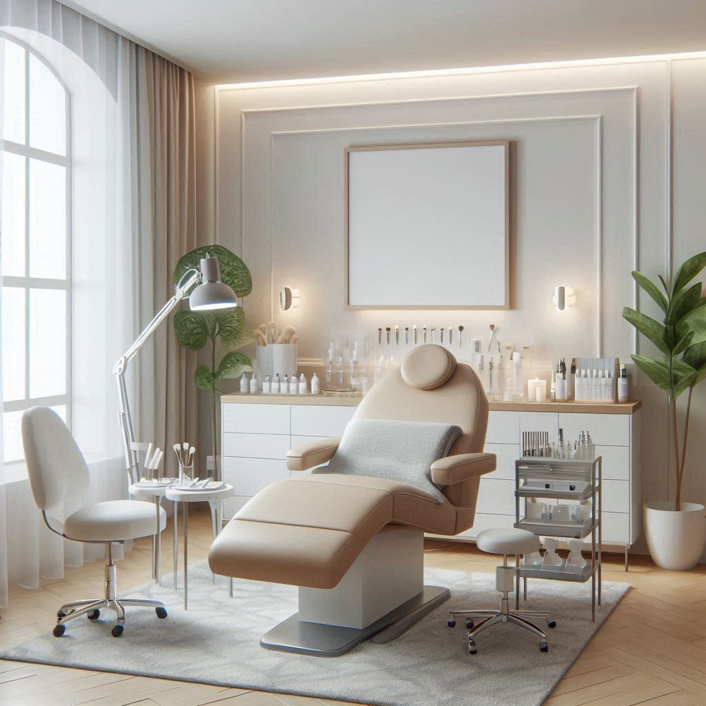 피부,체형관리 샵 배경