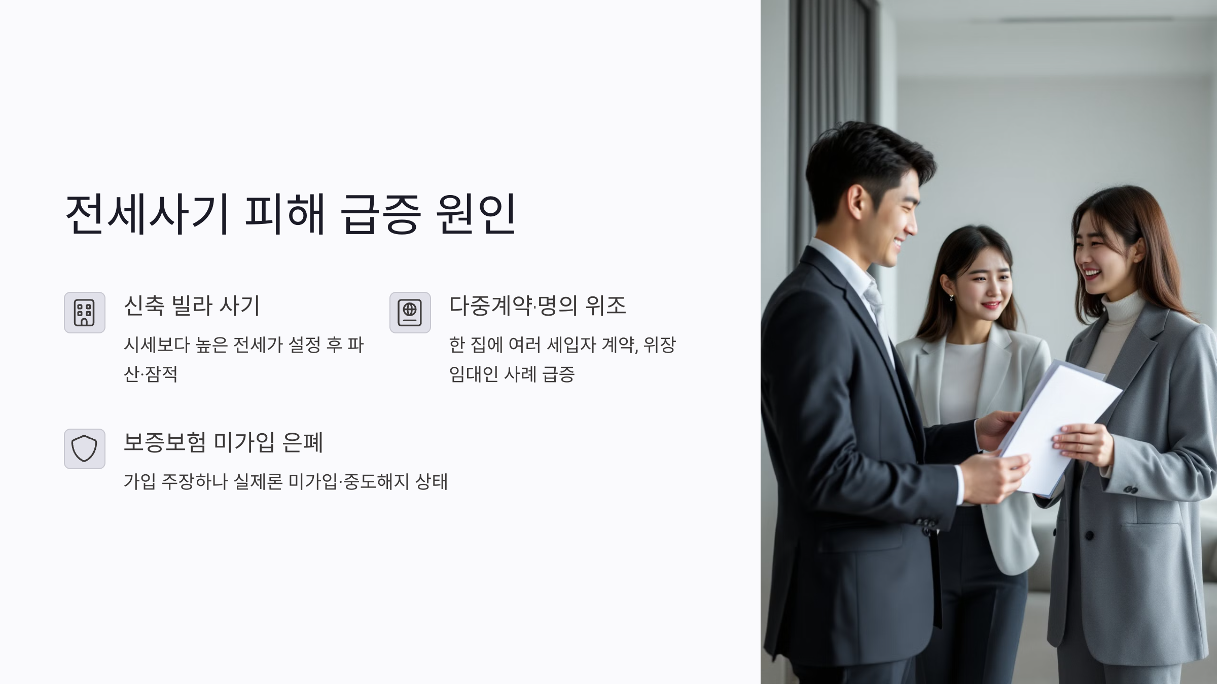 전세사기 피해자 급증, 그 원인은 무엇인가?