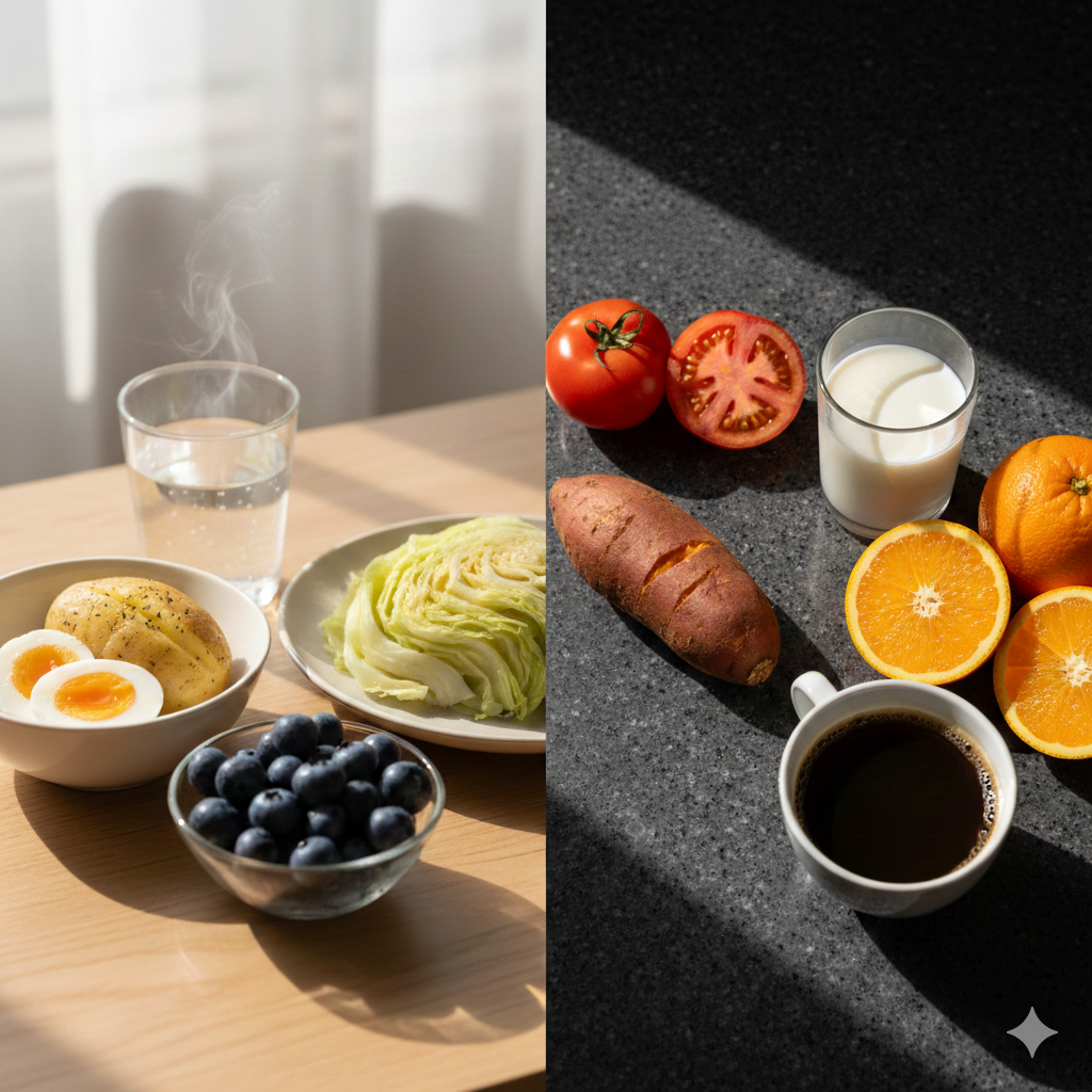 아침 첫 끼의 선택, 공복에 먹으면 보약 vs 독이 되는 음식 총정리