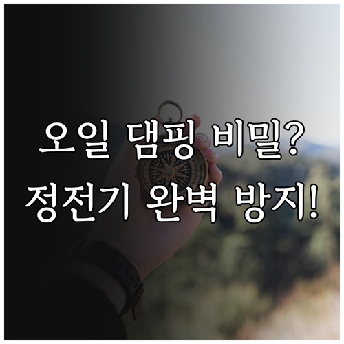 나침반 오일 댐핑 원리 이해와 정전기..