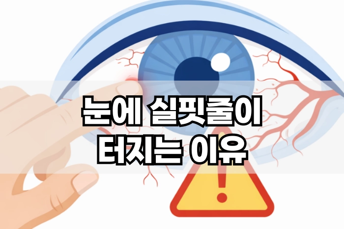 눈에 실핏줄이 터지는 이유
