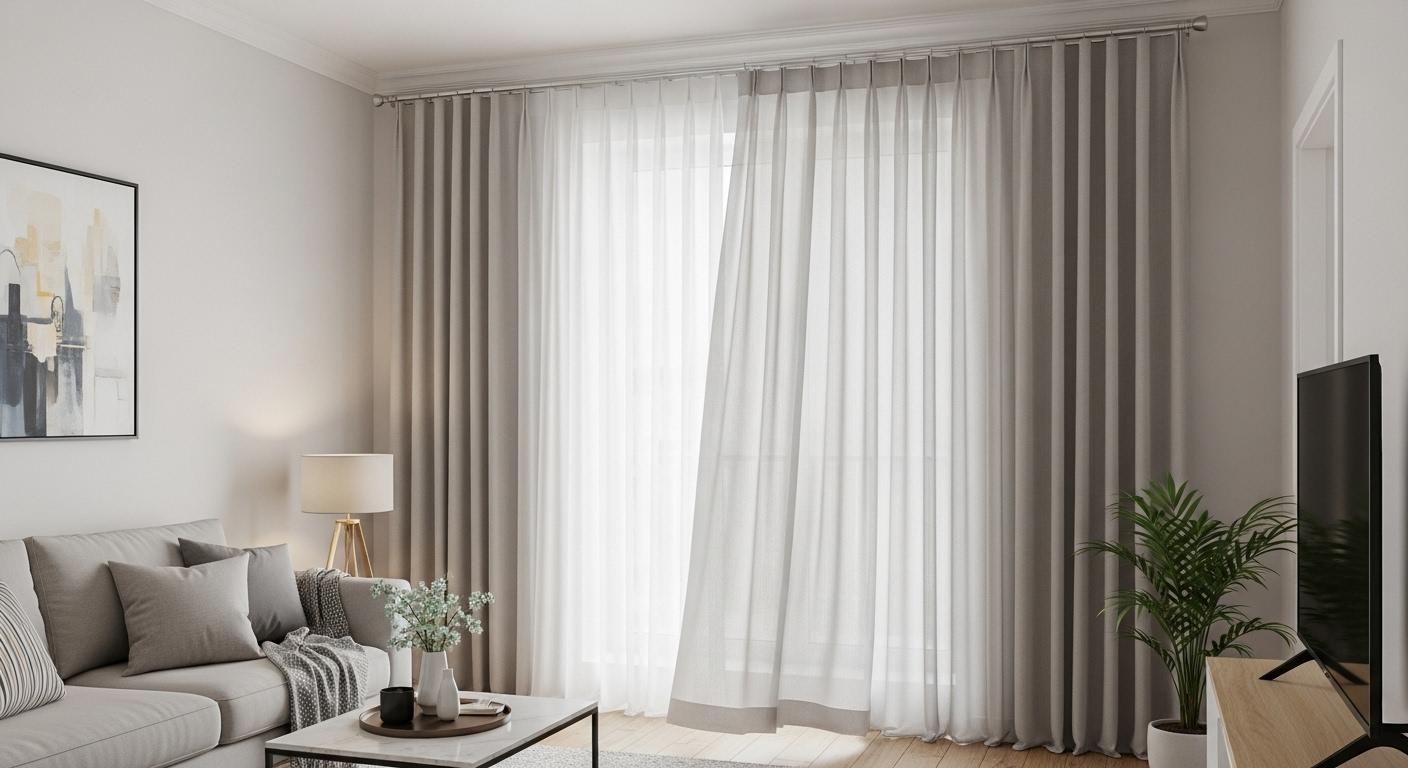 아파트거실커튼