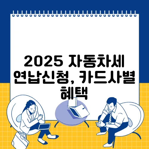 2025 자동차세 연납신청, 카드사별 혜택