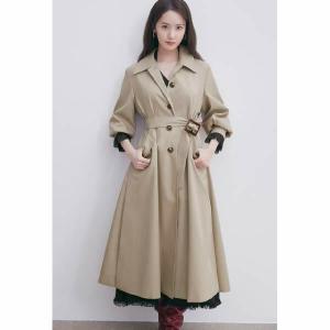 지고트 JIGOTT 윤아착용 뒷절개 디테일 울 트렌치코트 JK9A0TC09