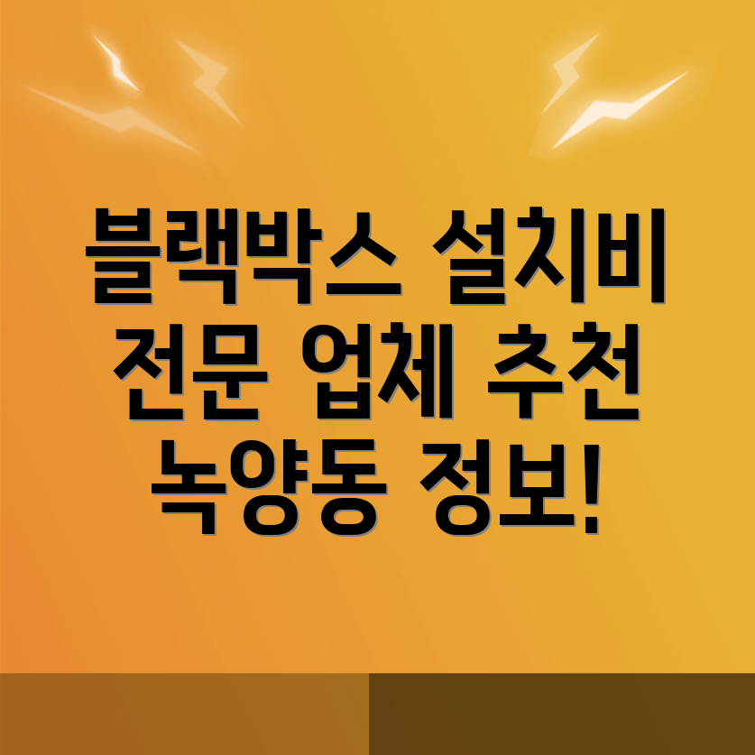 의정부 블랙박스 설치