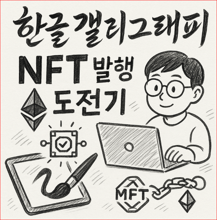 한글 캘리그래피 NFT 발행 도전기