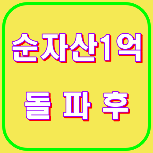 순자산 1억 돌파후