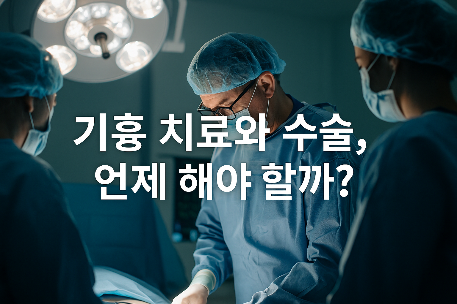 기흉 치료와 수술