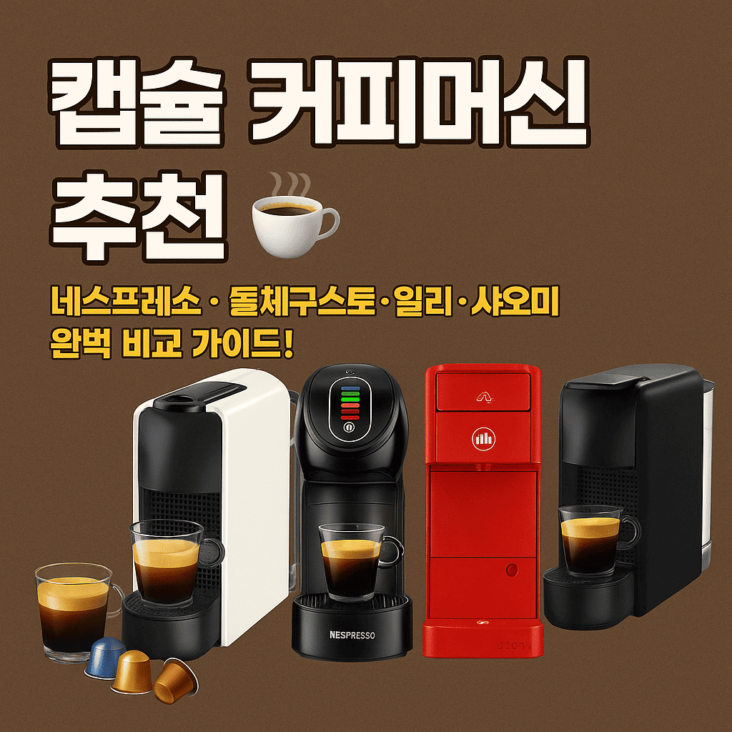 캡슐 커피머신 추천에 대한 대표 이미지