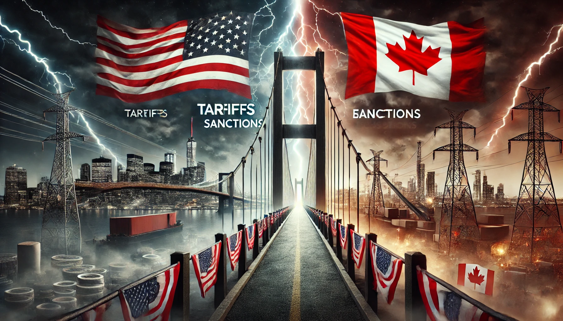 미국과 캐나다간 국가 비상상태 선포