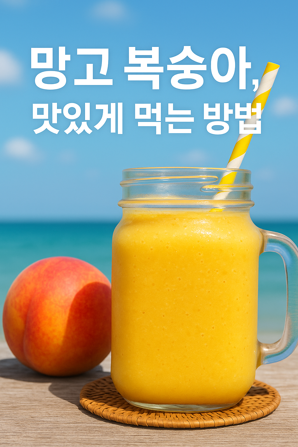 망고 복숭아 맛있게 먹는 법