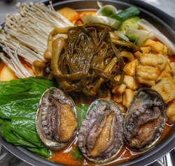 전복파김치장어탕