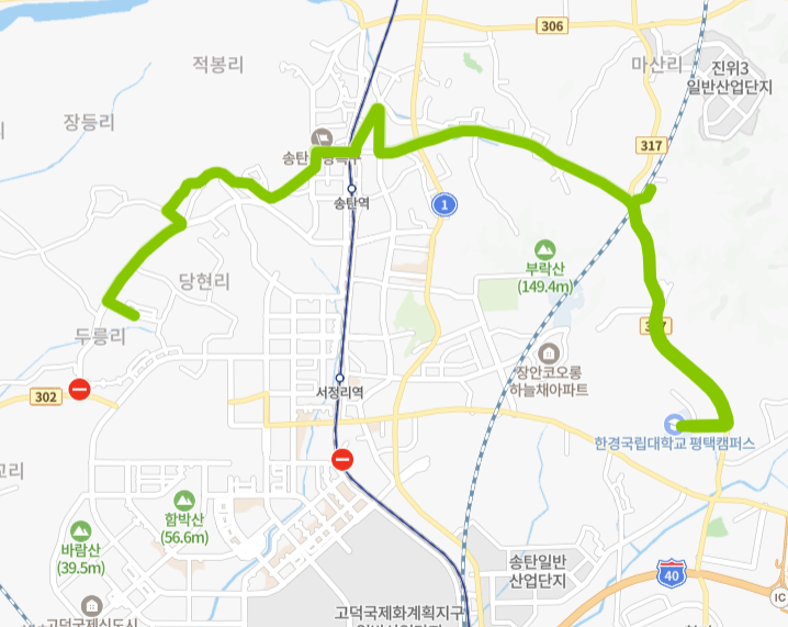 평택-77번-버스-노선-지도