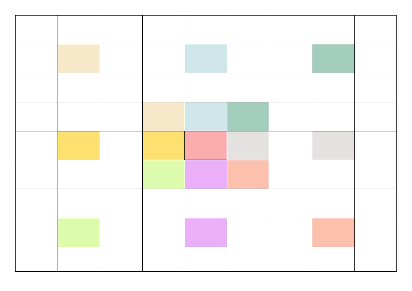 만다라트 계획표 양식