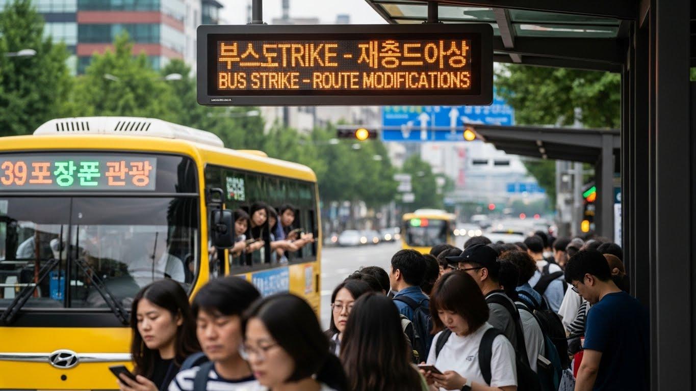 서울시 버스 파업 노선