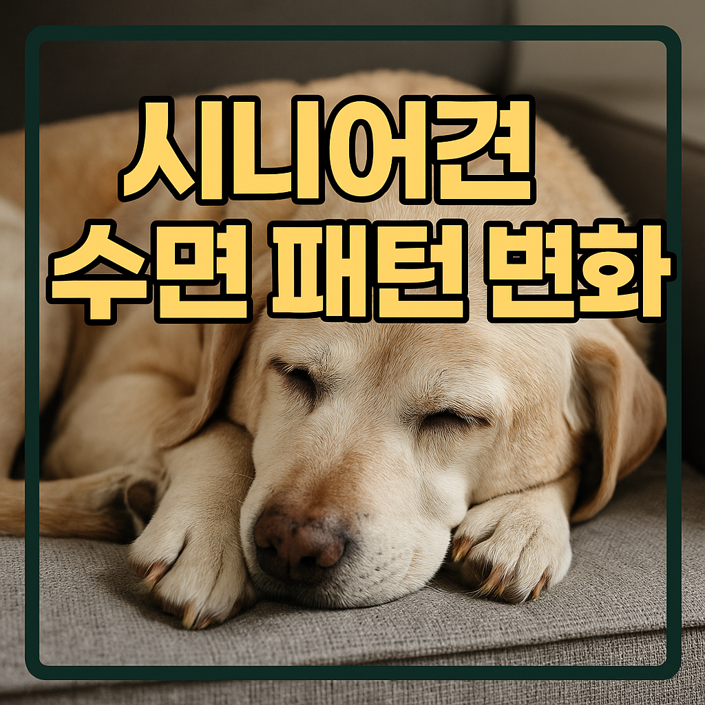 시니어견 수면 패턴 변화