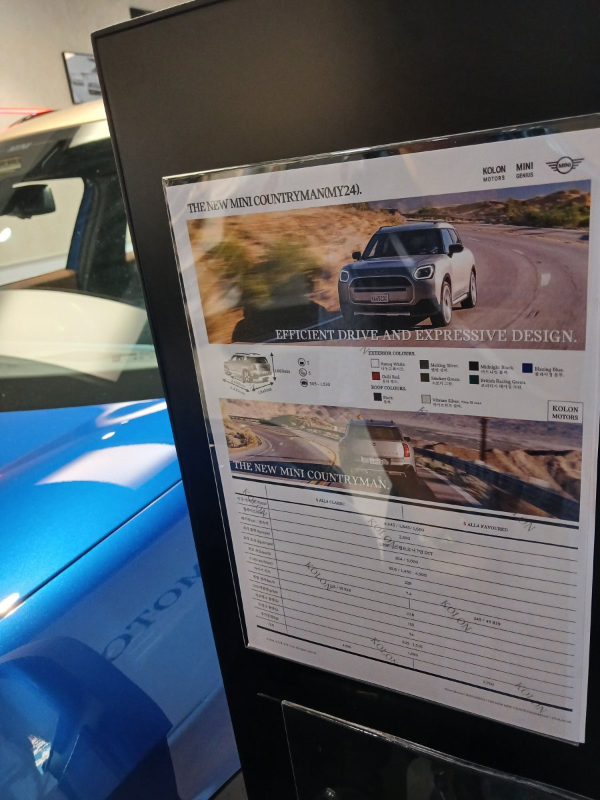 미니 컨트리맨 제원