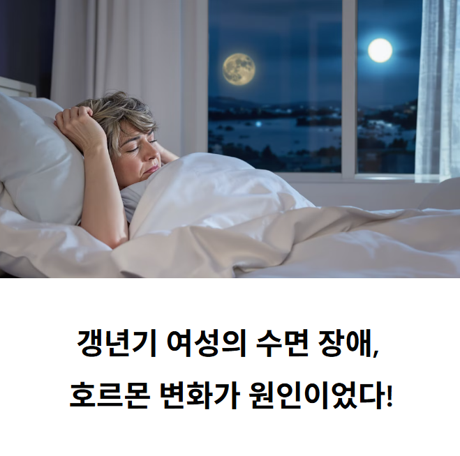 갱년기 여성 수면 장애, 호르몬 균형과 천연 수면 요법