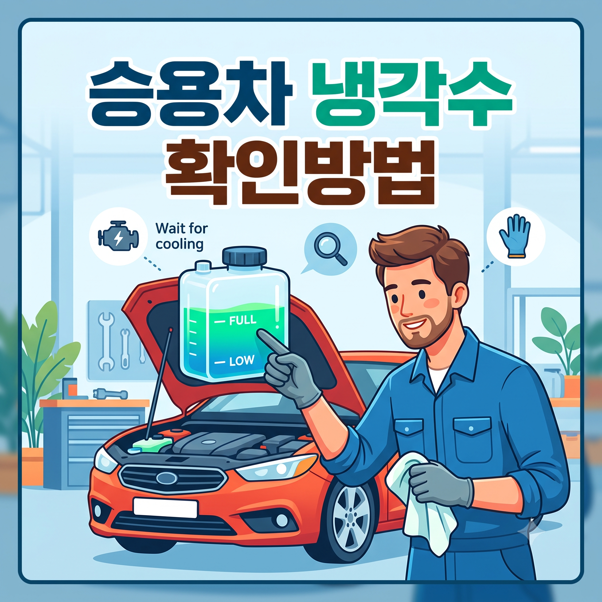 승용차 냉각수 확인방법 3단계 및 주의사항