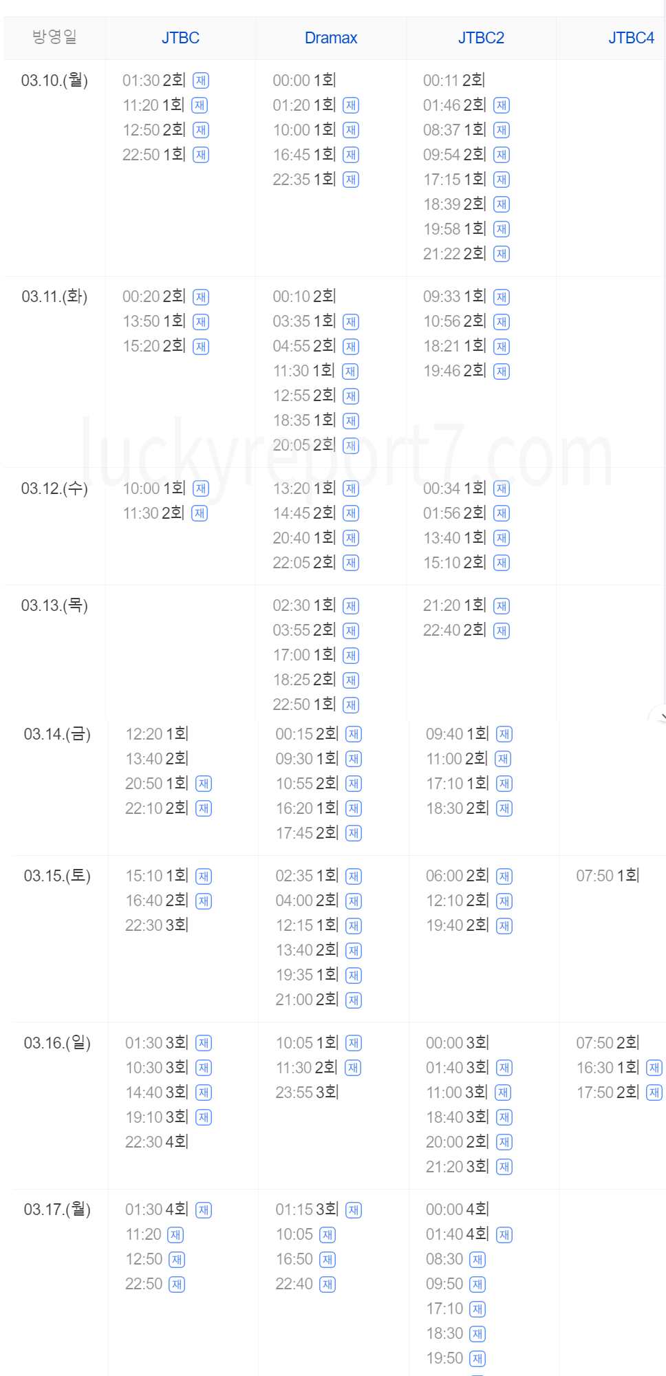 협상의기술편성표