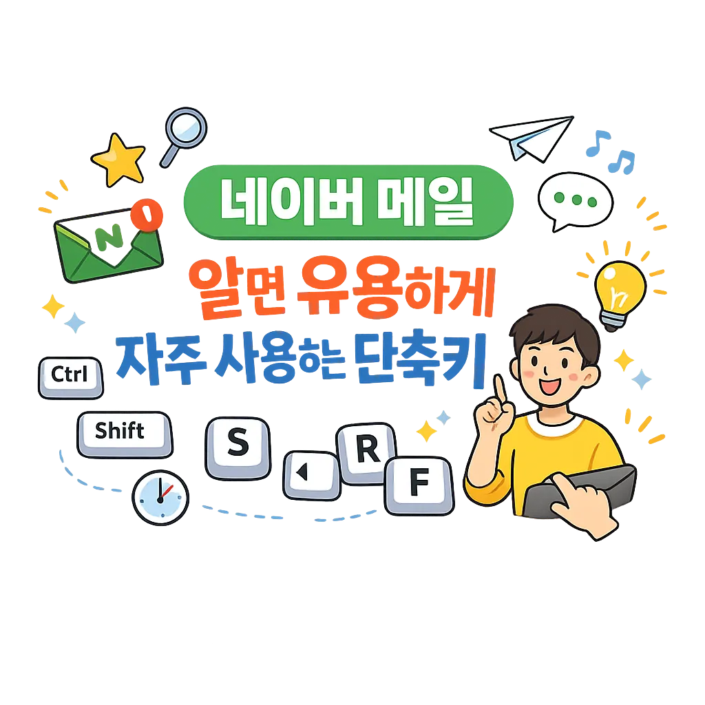 네이버 메일 알면 유용하게 자주 사용하는 단축키 사용 방법