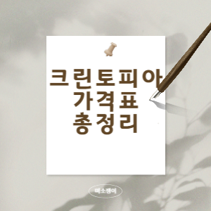 크린토피아-가격표-총정리