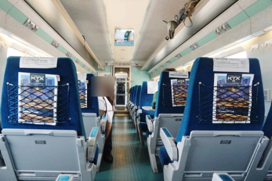 KTX 실내 모습