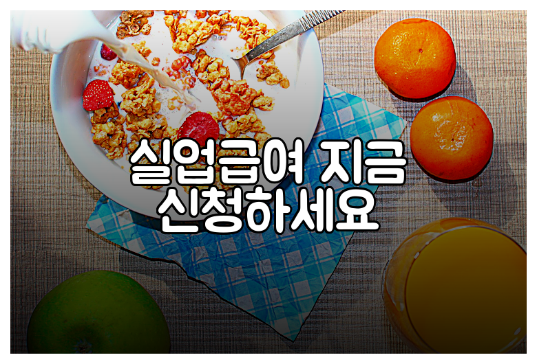 실업급여 지금 신청하세요