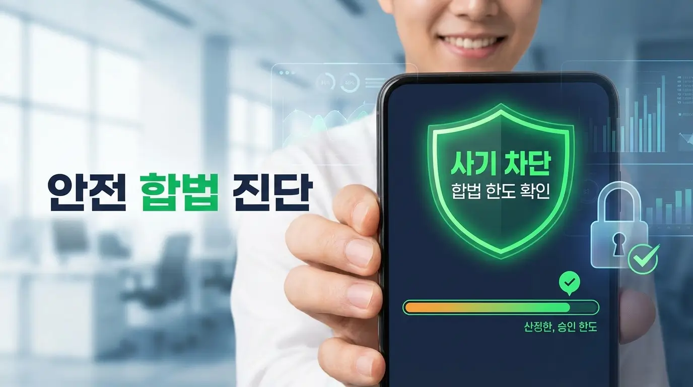 모바일 통합 진단 앱 내구제 사기 차단 및 안전 합법 한도 확인