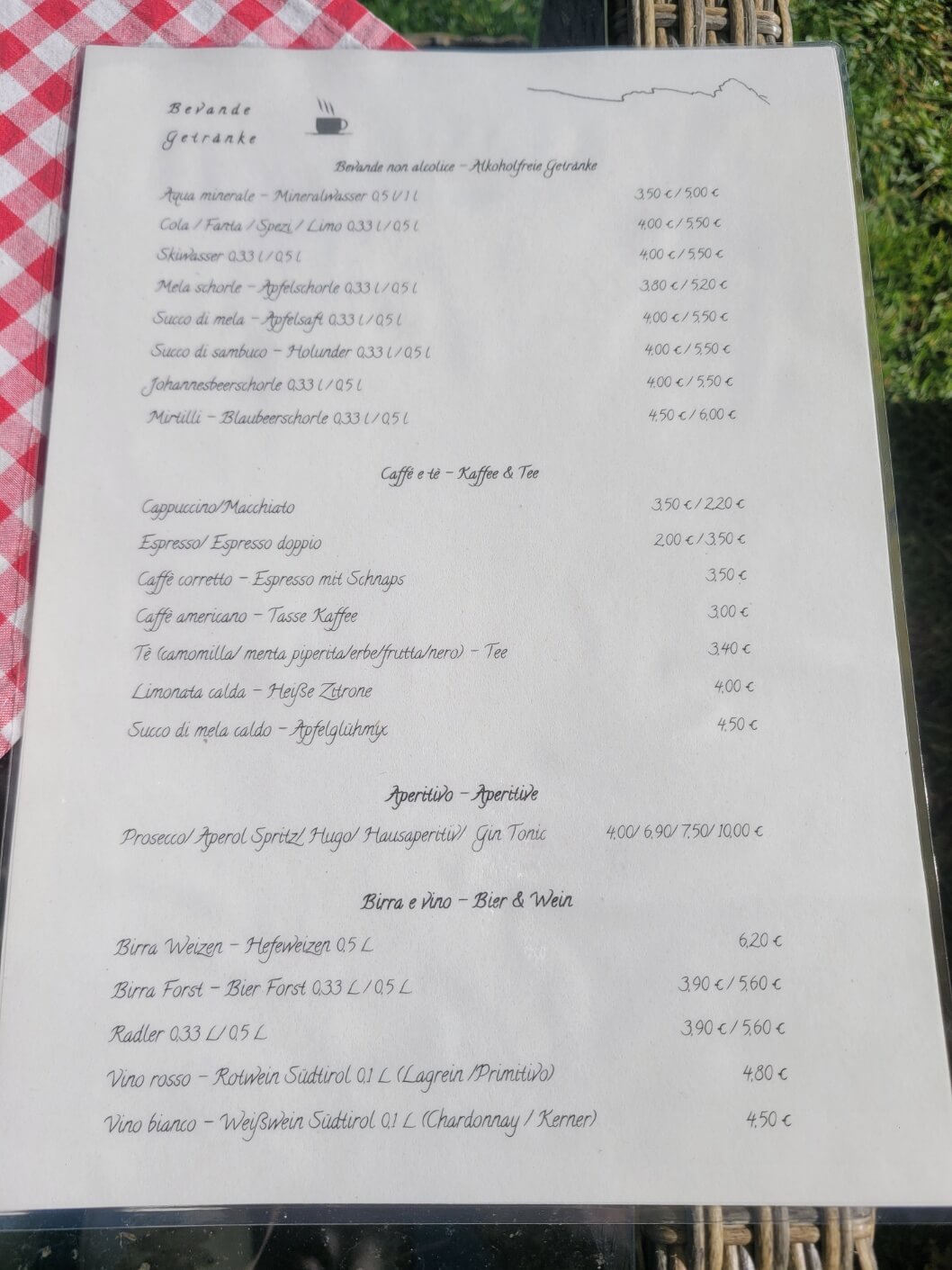 Mastle 드링크 메뉴