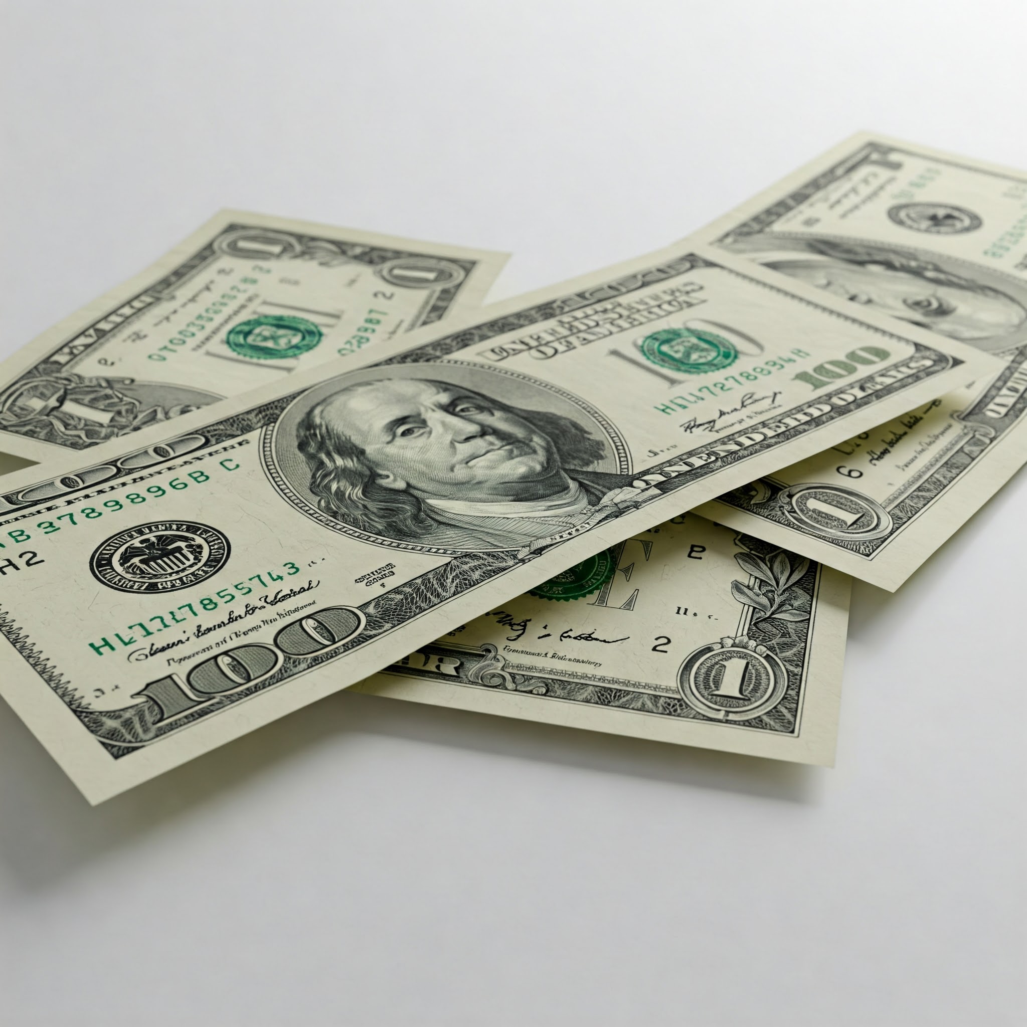 자본주의를 상징하는 달러 지폐 이미지