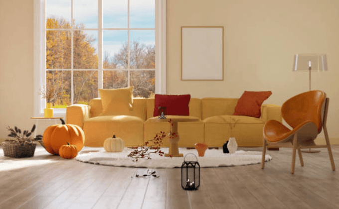 작은 거실 가을 인테리어 꿀팁 – 분위기 바꾸는 소품 추천