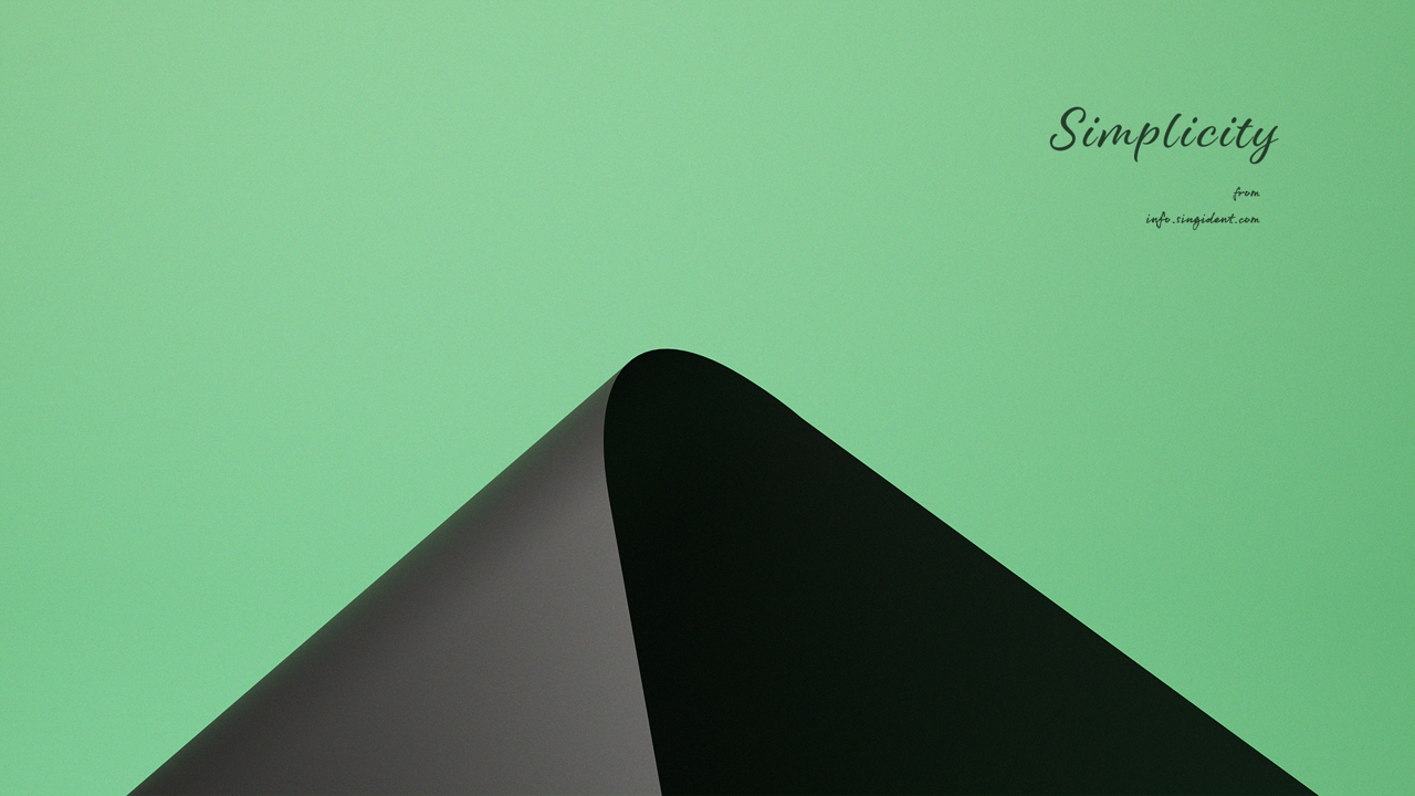 08 연두색과 검정색 C - Simplicity 연두색배경화면