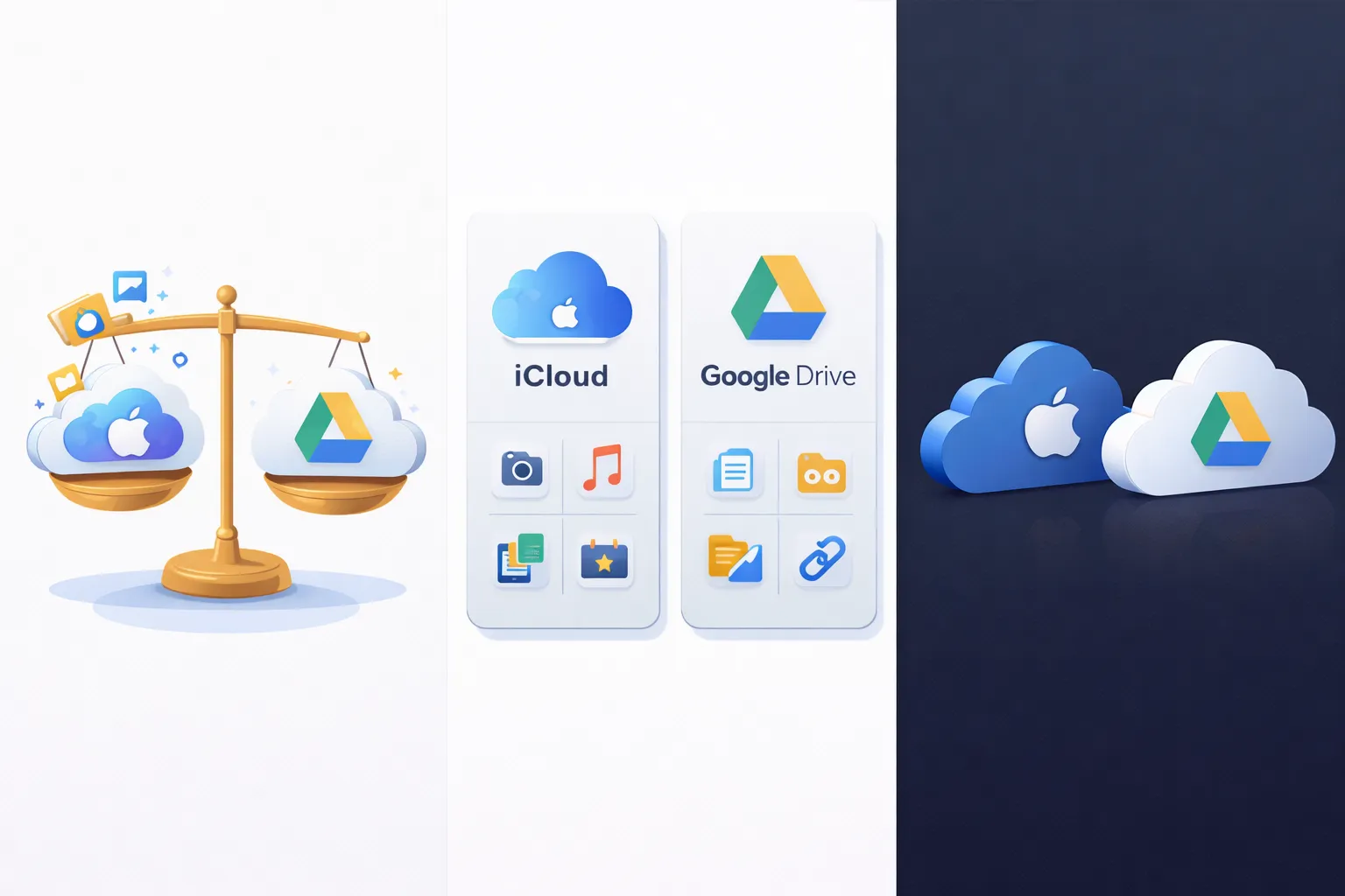 아이클라우드 vs 구글 드라이브 (동기화 방식, 기기 호환, 실사용 비교)