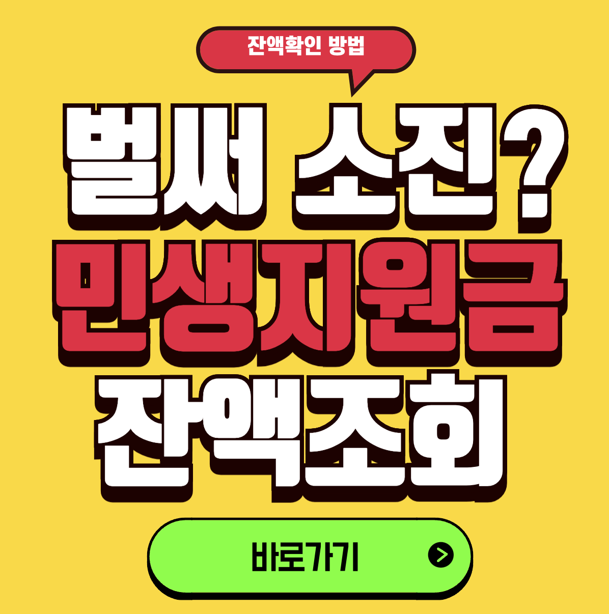 민생지원금 잔액조회 확인