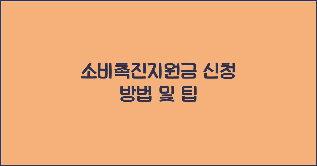 소비촉진지원금 신청