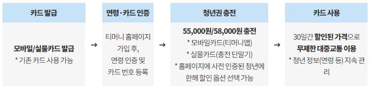 기후동행카드 청년 할인 지원 절차(본사업 이후)