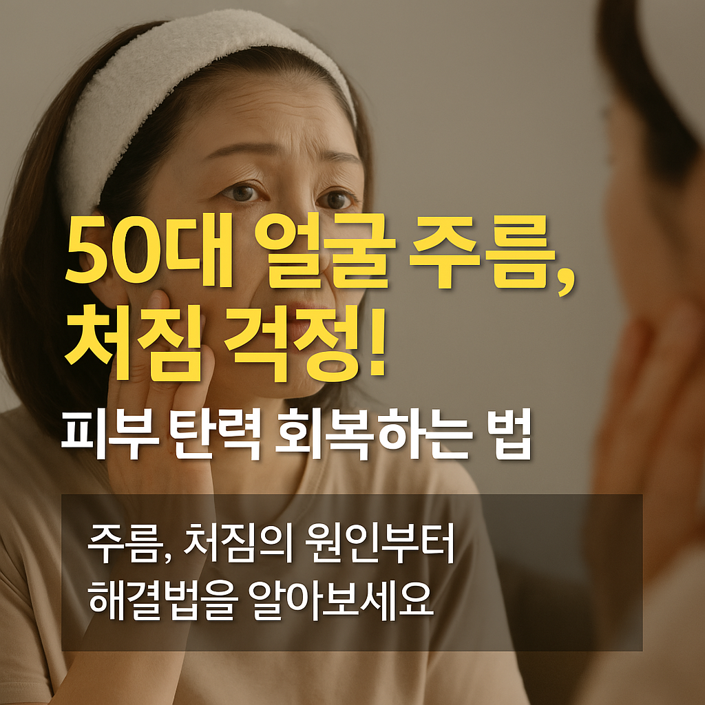 50대 피부 탄력 회복법: 얼굴 주름과 처짐을 개선하는 실천 방법