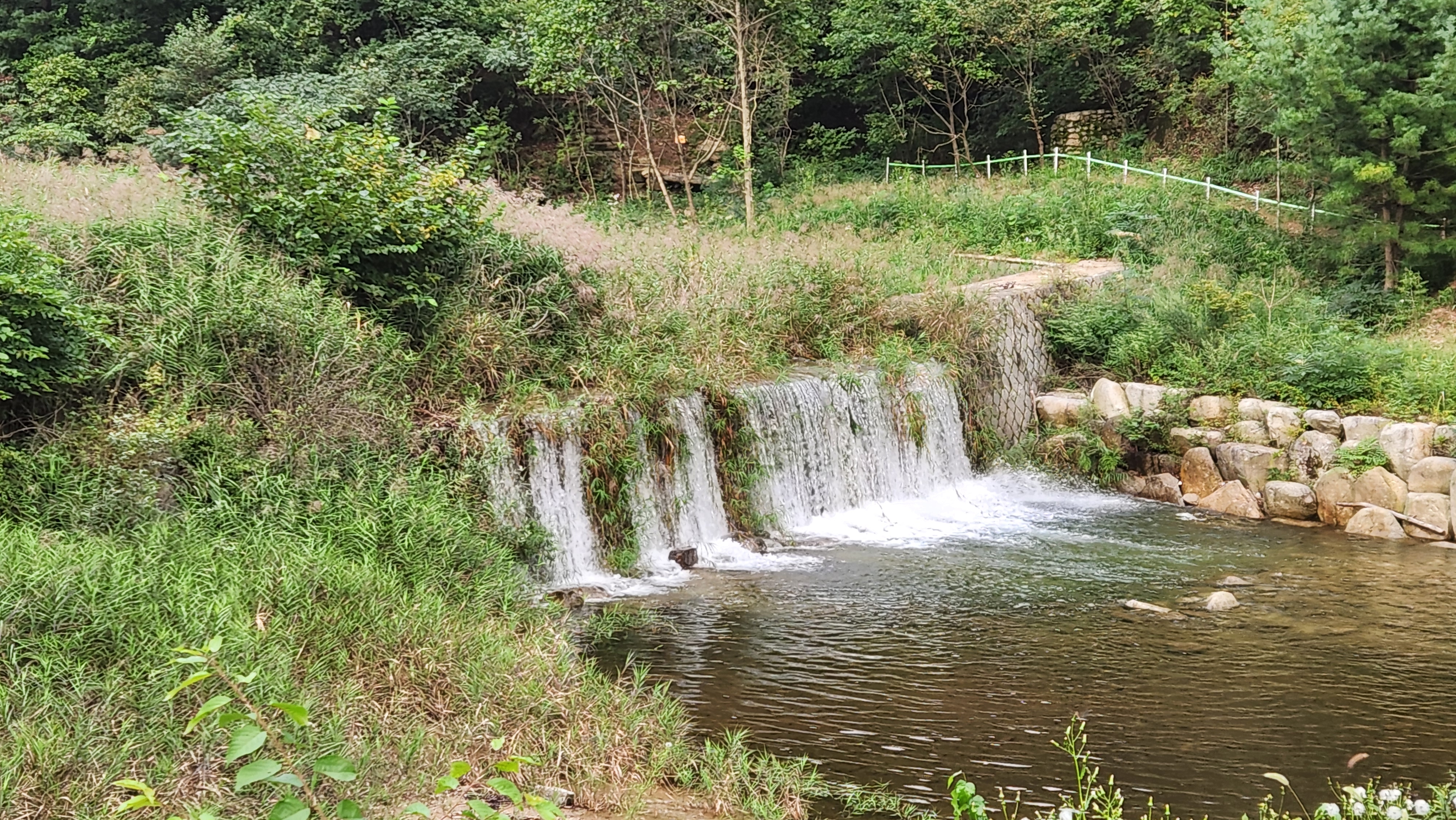 국립춘천숲체원 사방댐 폭포