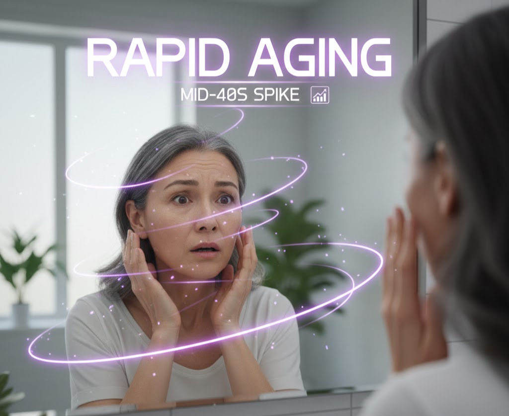 40대부터 급격히 진행되는 고속노화, 당독소가 진짜 주범이었다